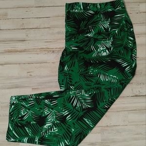 Pants Women's Roz & Ali Green/Black  Size 18W